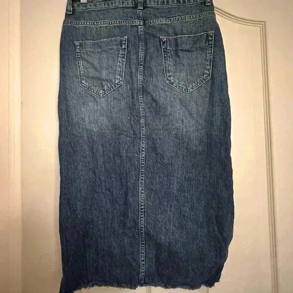 Zara Front Slit Denim Pencil Tube Size Medium - Picture 4 of 8